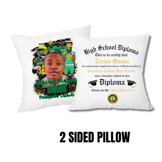 Graduation Pillow (2 sided pillow)