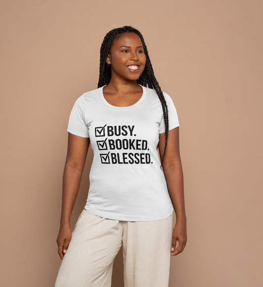 Busy, Booked, Blessed Women's T-shirt