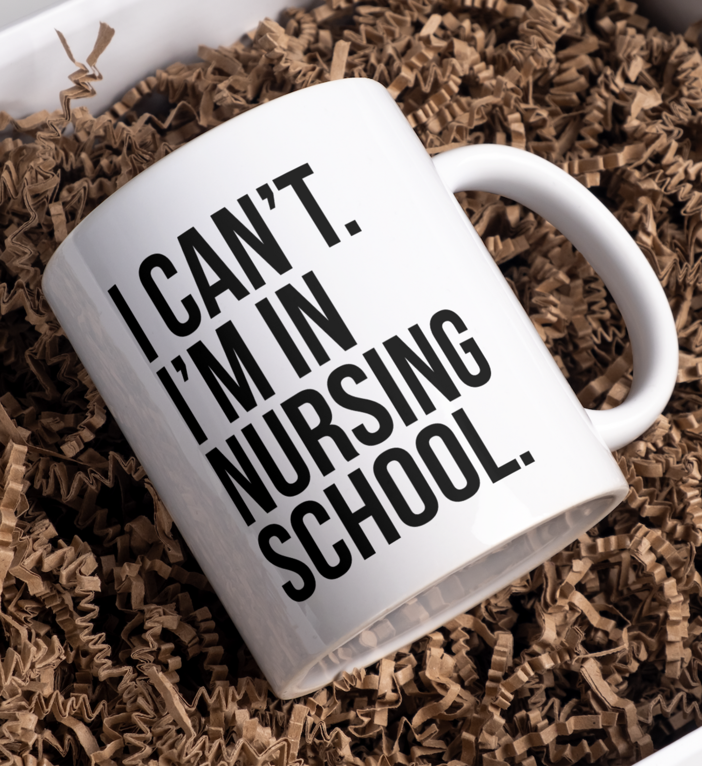 Personalized ceramic coffee mug (Nurse, Valentines Day).