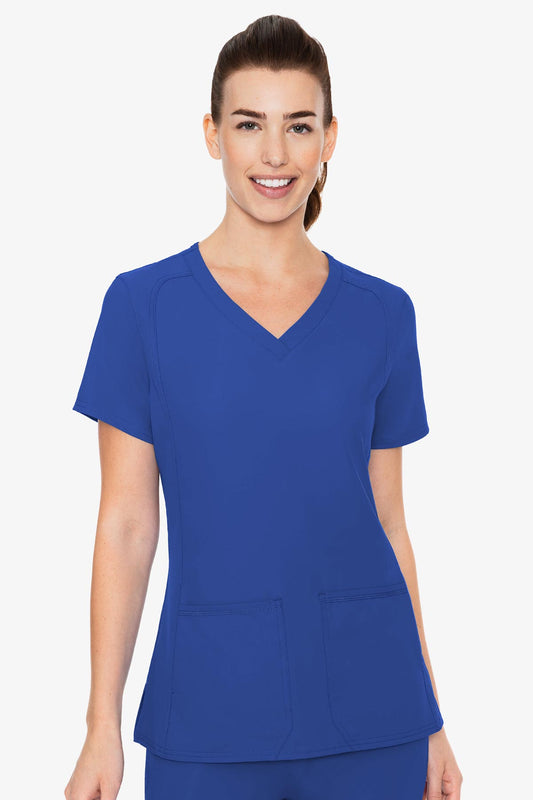 Med Couture 2468 Insight Side Pocket Top - Royal