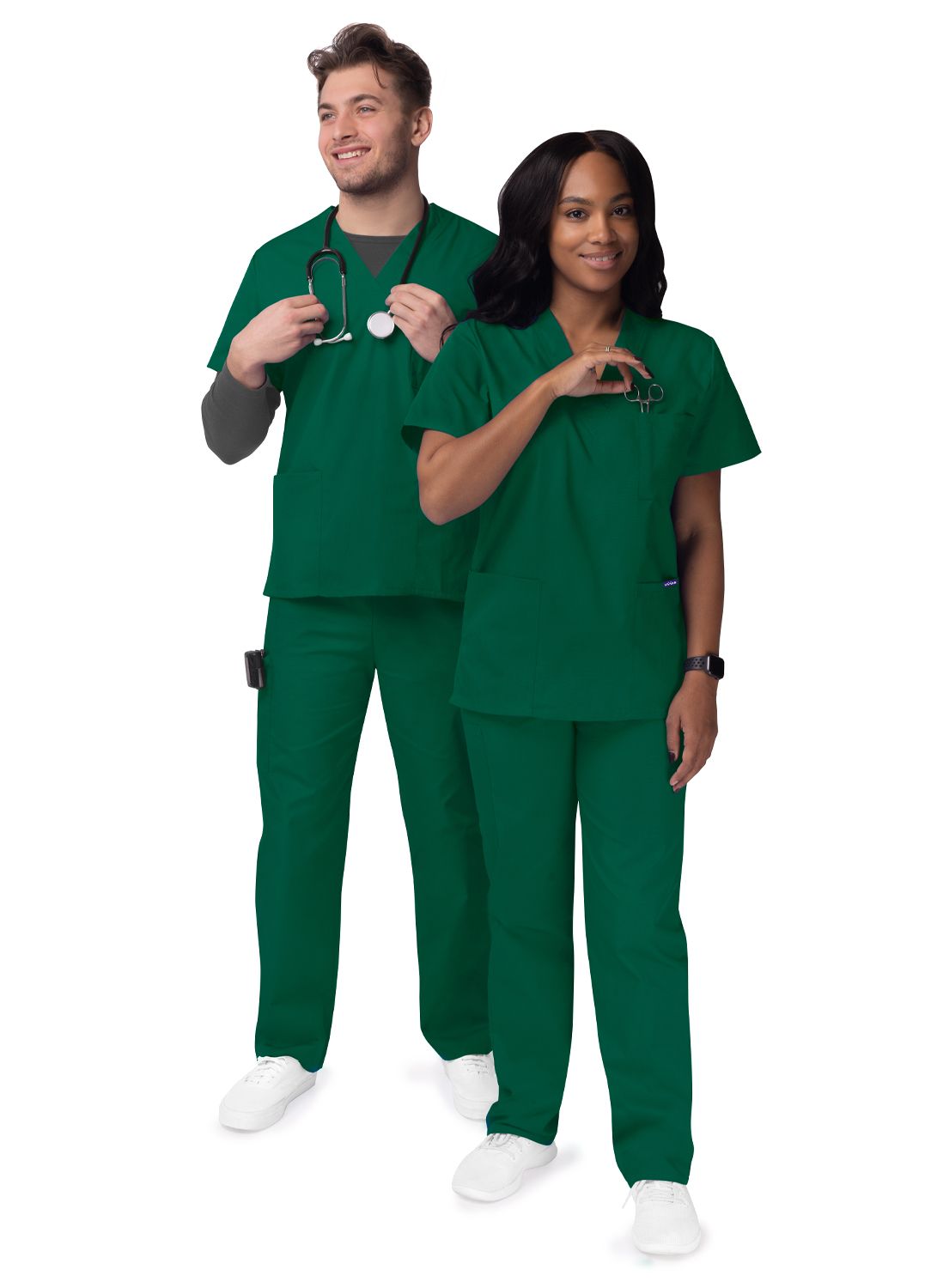 Unisex V-Neck/Drawtring Pant Scrub Set