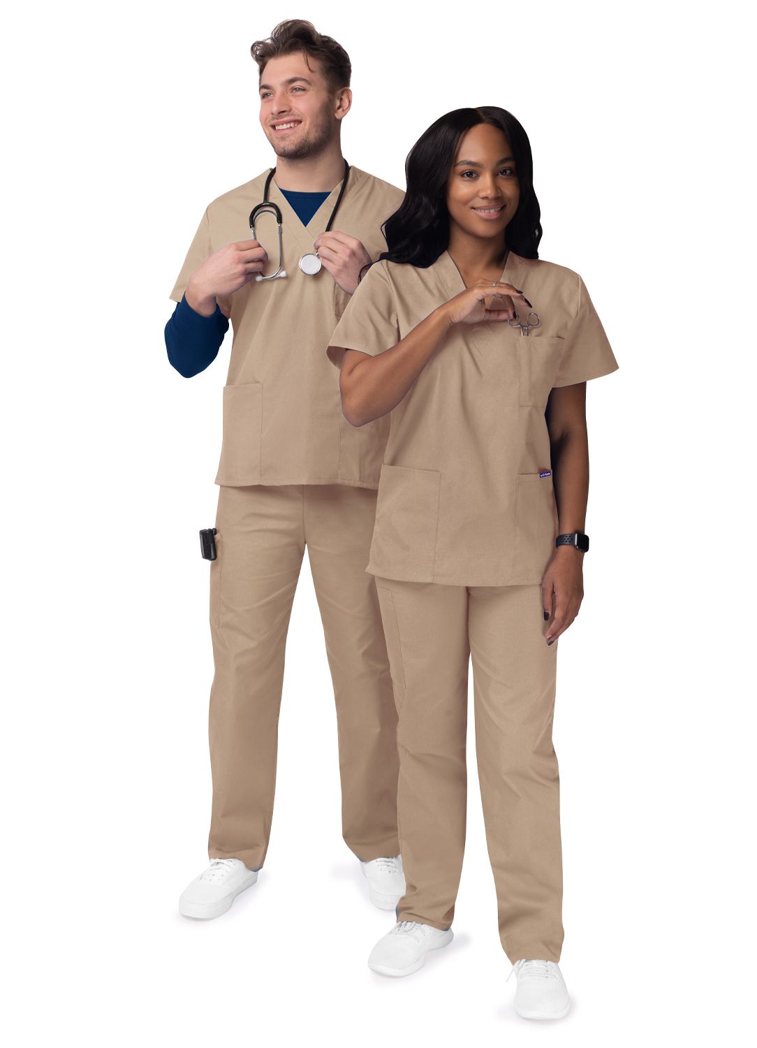 Unisex V-Neck/Drawtring Pant Scrub Set