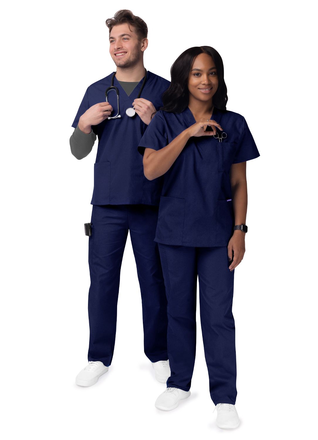 Unisex V-Neck/Drawtring Pant Scrub Set