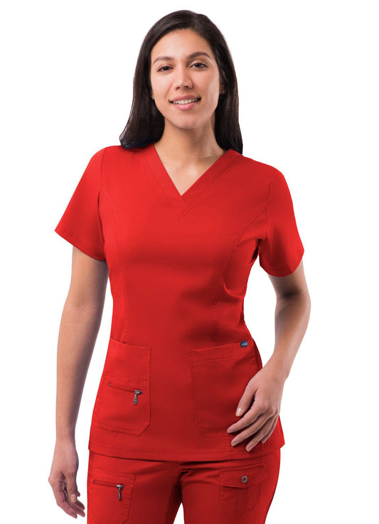 Adar Women's Elevated V-Neck Scrub Top