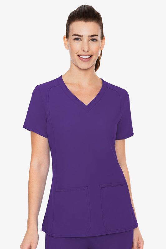 Med Couture 2468 Insight Side Pocket Top - Grape